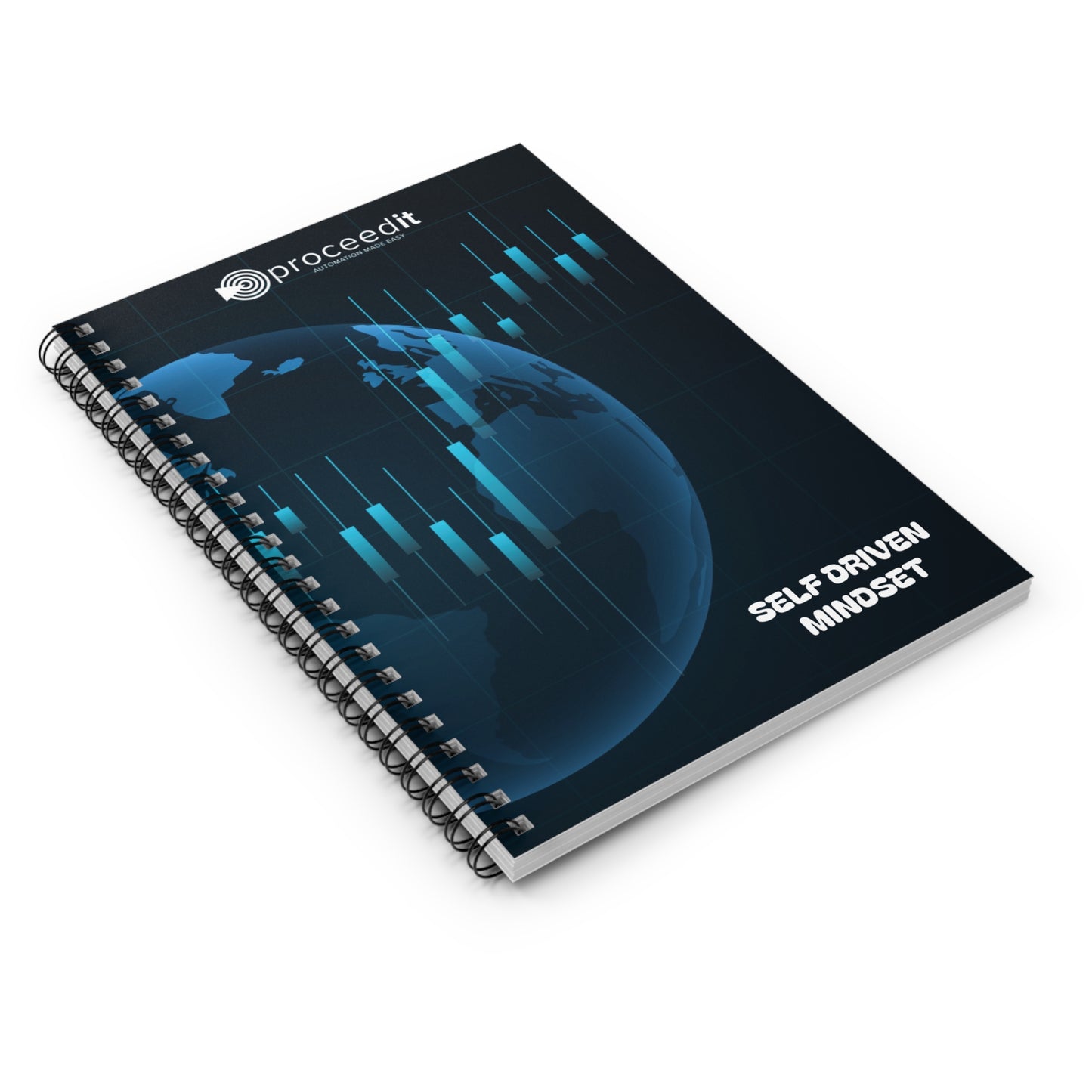 Trendy Spiral Notebook for Students, Journal for Ideas, Motivational Planner, School Supplies, Gifts for Entrepreneurs, Business Notebook
