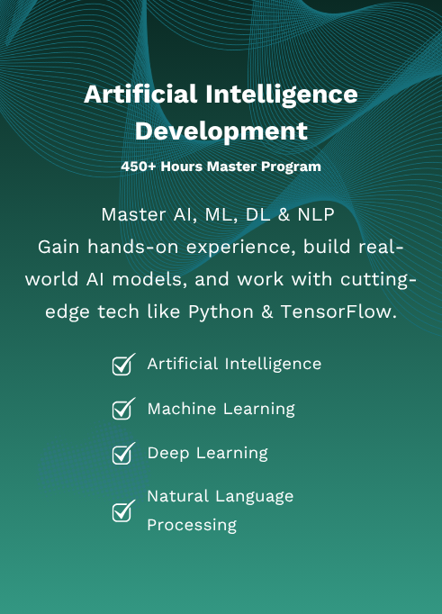 Program > Artificial Intelligence Development Master Program
