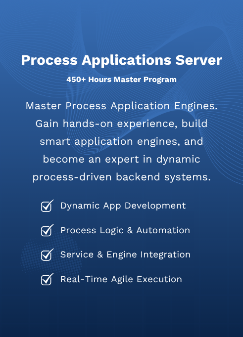Program > Process Applications Server Master Program