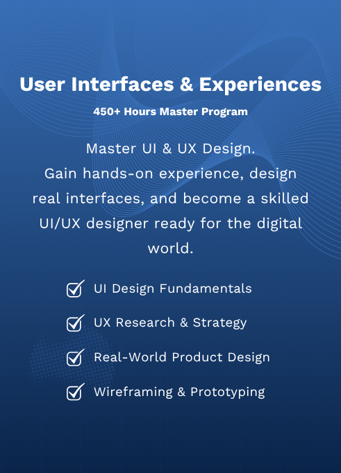 Program > User Interfaces & Experiences Master Program
