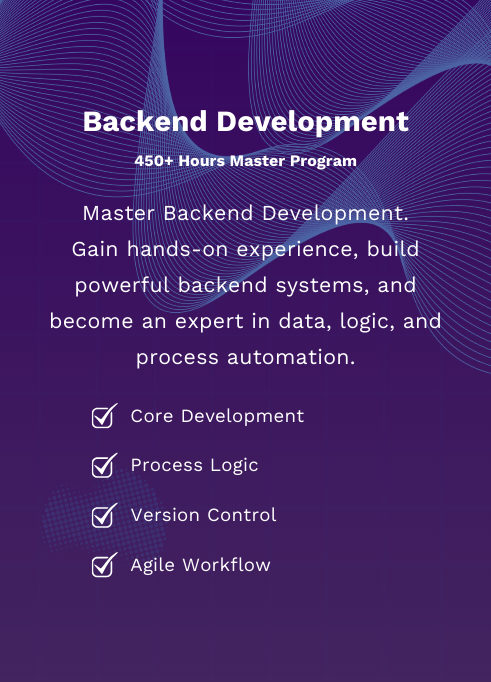 Program > Backend Development Master Program