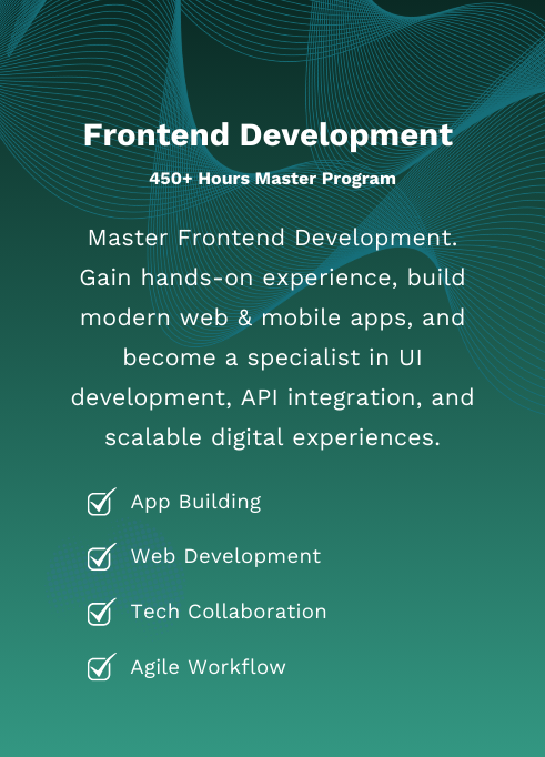 Program > Frontend Development Master Program