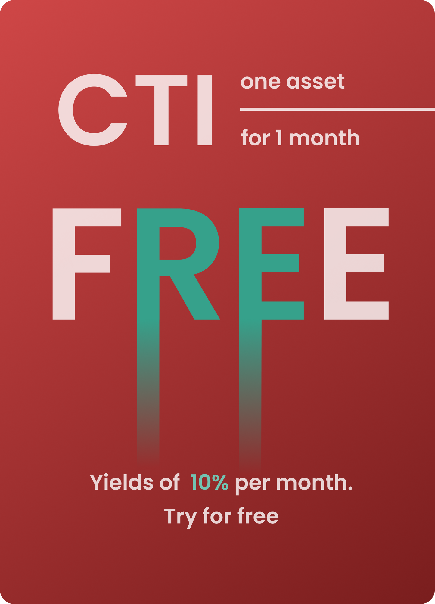 CTI > One month Subscription for Tesla Asset free-of-charge