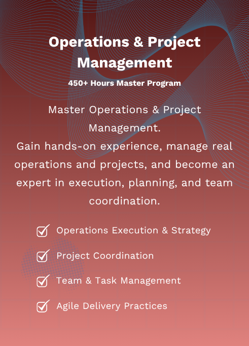 Program > Operations & Project Management Master Program