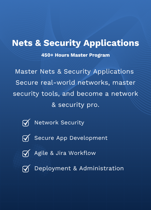 Program > Nets & Security Applications Master Program