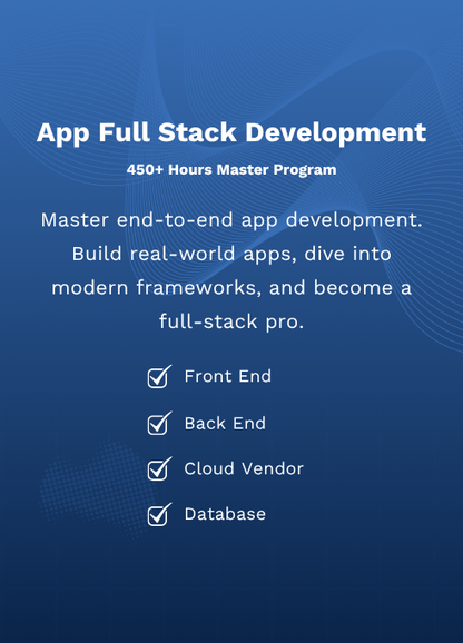 Program > App Full-stack Development Master Program