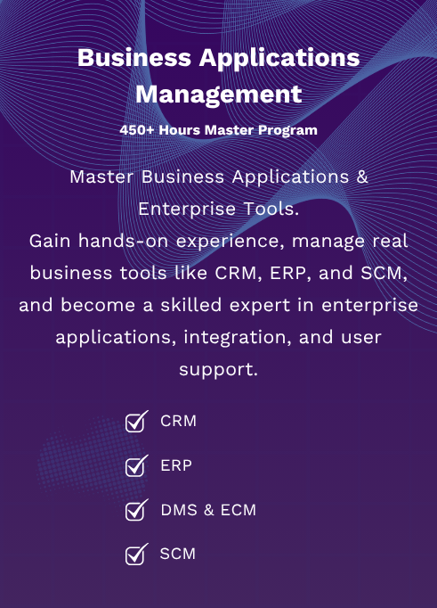 Program > Business Applications Management Master Program