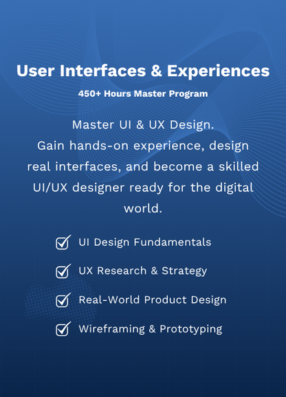 Program > User Interfaces & Experiences Master Program
