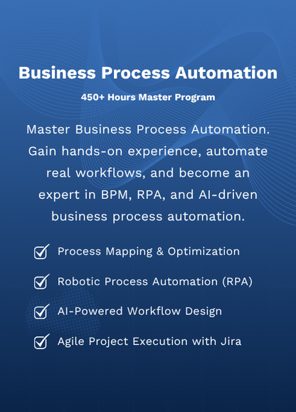 Program > Business Process Automation Master Program