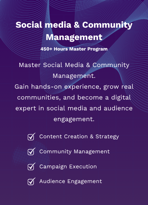Program > Social media & Community Management Master Program