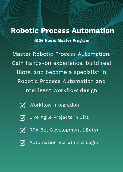 Program > Robotic Process Automation Master Program