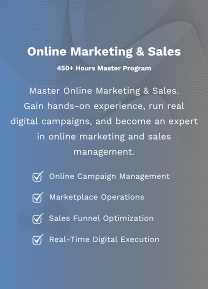 Program > Online Marketing & Sales Master Program