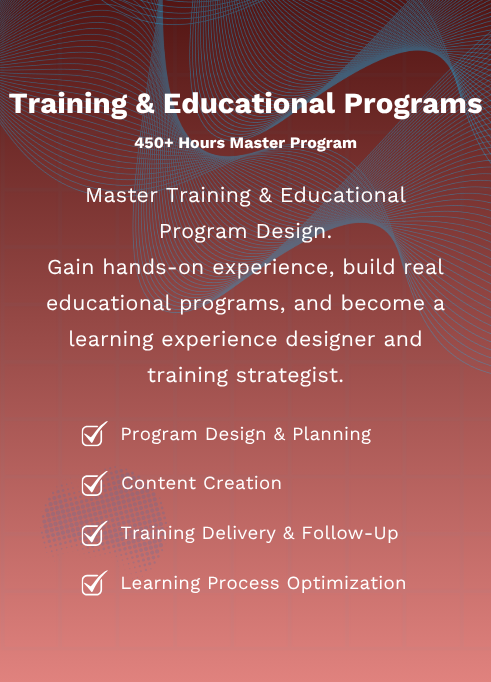 Program > Training & Educational Programs Master Program
