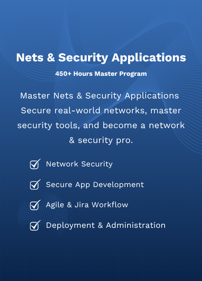 Program > Nets & Security Applications Master Program