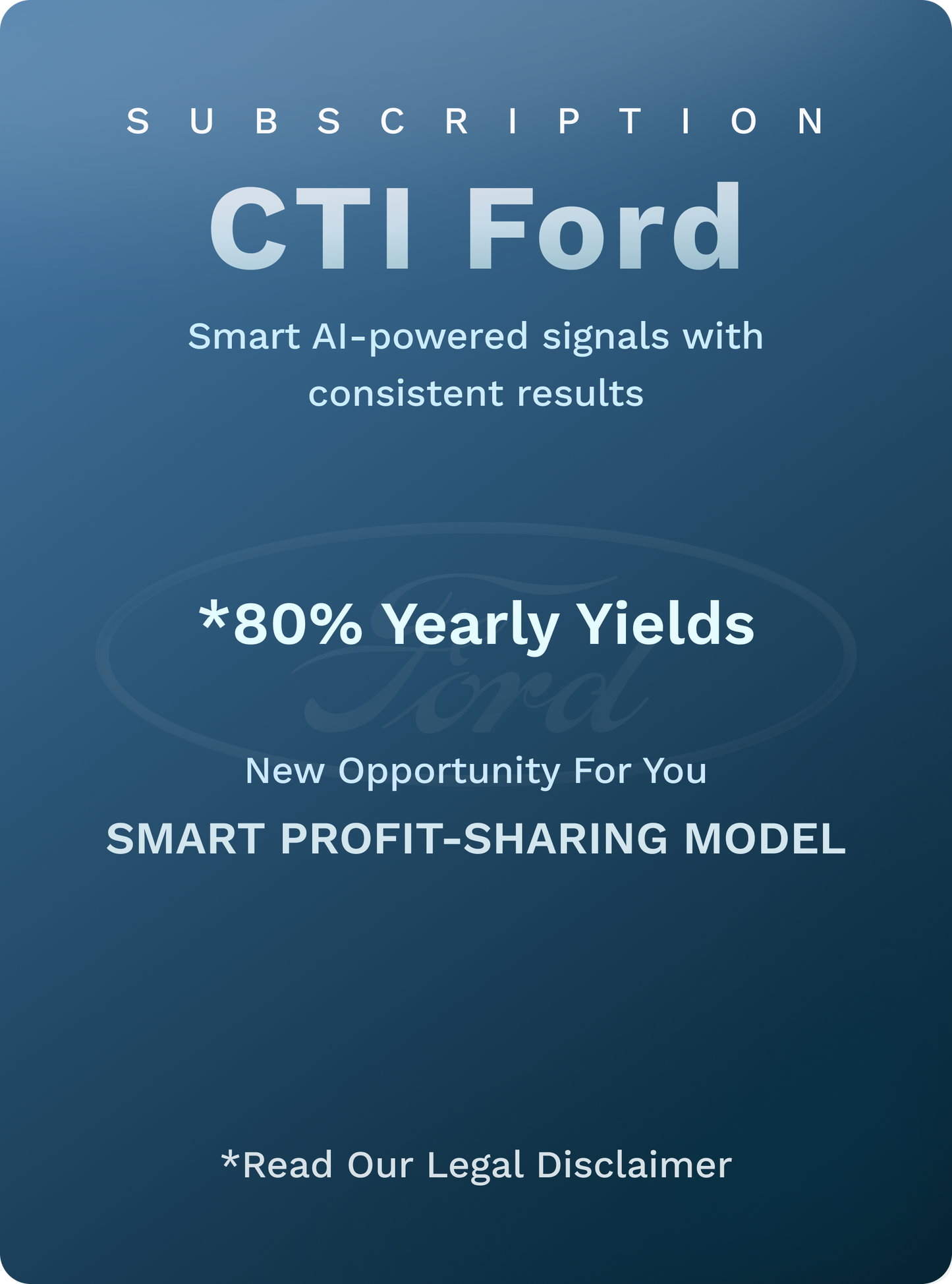 CTI > Subscription to the CTI Service for the Ford Stock (Profit Sharing)